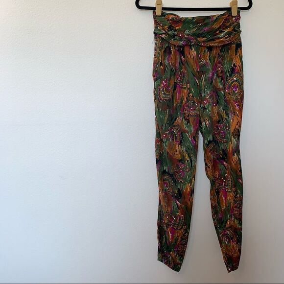 Vintage Michael & Company Abstract Print Pull On Pants - Picture 1 of 9